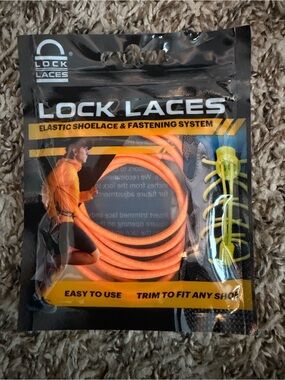 Men’s Elastic Shoelaces – Orange